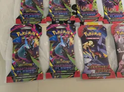 Pokemon TCG Phantasmal Flames & Destined Rivals Sleeved Booster Lot 10 - Image 3