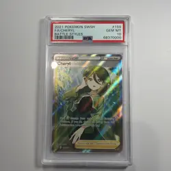 2021 POKEMON SWORD & SHIELD BATTLE STYLES #159 FULL ART/CHERYL PSA 10 - Image 1