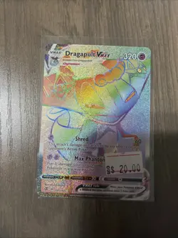 Dragapult VMAX 197/192 Secret Rainbow Rare Rebel Clash Pokemon TCG - Image 1