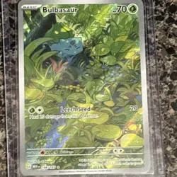 Pokemon Bulbasaur 166/165 Illustration Rare Full Art Holo Scarlet & Violet 151 - Image 2