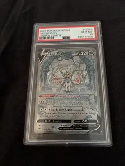2023 POKEMON SWORD & SHIELD CROWN ZENITH #GG48 FULL ART/ZACIAN V PSA 10 - Image 2