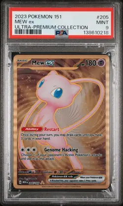 2023 POKEMON 151 ULTRA-PREMIUM COLLECTION #205 MEW EX PSA 9 - Image 1