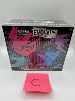 Pokemon TCG Sword & Shield Evolving Skies Elite Trainer Box - Tear In Plastic 820650808944 - Image 2