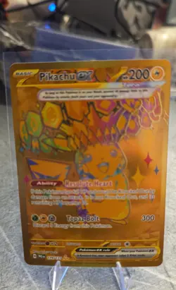 Pikachu ex 179/131 Hyper Rare Gold Pokemon Prismatic Evolutions English NM - Image 1