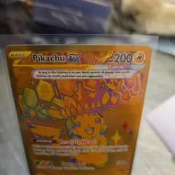 Pikachu ex 179/131 Hyper Rare Gold Pokemon Prismatic Evolutions English NM - Image 2