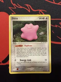 Pokemon TCG Ditto EX Delta Species 35/113 Basic 60 HP Rare Regular English 2005 - Image 1