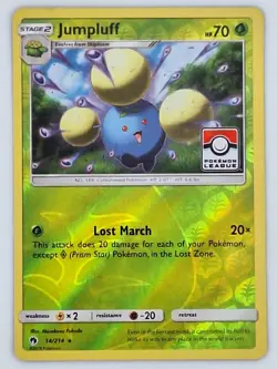 Jumpluff 14/214 Pokemon - Reverse Holo League Promo Sun & Moon Lost Thunder MP - Image 1