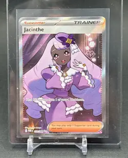 Pokemon Jacinthe Trainer-Supporter Ultra Rare Full Art Holo 110/088 POR English - Image 1