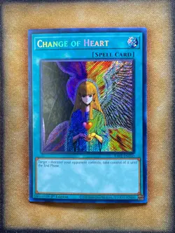 Yugioh Change of Heart RA01-EN050 Secret Rare 1st Ed NM - Image 1