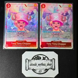 PLAYSET x2 - Tony Tony Chopper OP08-007 SR Parallel Alt Art One Piece ENG NM PSA - Image 1