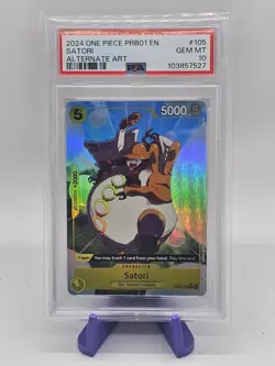 Satori 2024 One Piece PRB01 - Best Selection Vol. 1 - Alternate Art PSA 10 - Image 1