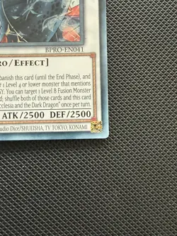 Ecclesia and the Dark Dragon Secret Rare BPRO-EN041 Burst Protocol 1st Edition - Image 3