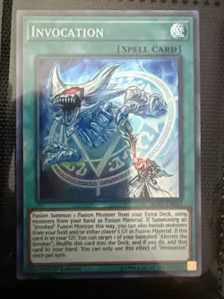 Yu-Gi-Oh Invocation FUEN-EN035 1st Edition Secret Rare Card - Image 1