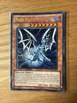 Yugioh - Malefic Blue-Eyes White Dragon YMP1-EN002 Secret Rare Limited Edition - Image 1