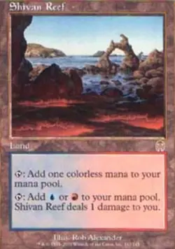 Moderate Play, English MTG Regular Shivan Reef Apocalypse Magic the Gathering - Image 1
