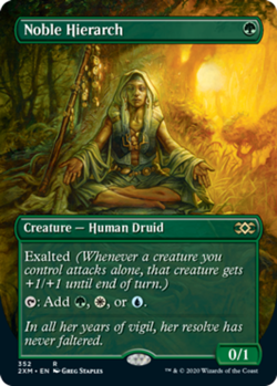 NM-Mint, English MTG Regular Noble Hierarch - Borderless Double Masters (Alterna - Image 1