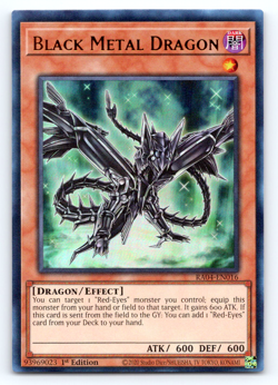 Black Metal Dragon - RA04-EN016 - Ultra Rare - 1st Edition - Yugioh - Image 1