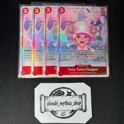 PLAYSET x4 - Tony Tony Chopper OP08-007 SR Parallel Alt Art One Piece ENG NM PSA - Image 1