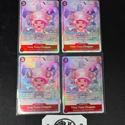 PLAYSET x4 - Tony Tony Chopper OP08-007 SR Parallel Alt Art One Piece ENG NM PSA - Image 2