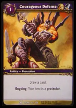 Heavy Play WoW TCG Courageous Defense Drums of War World of Warcraft - Image 1