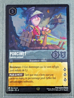 Carte LORCANA FR - Chapitre 4 191/204 Porcinet - Legendaire✨ FOIL ✨ Neuf - Image 1