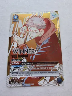 Union Arena JJK Rare Battle Yuji Itadori WINNER UAPR/JJK-1-40 English Promo - Image 1