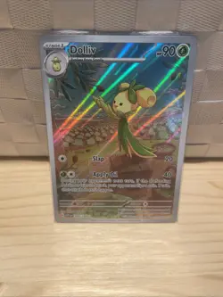 Dolliv Scarlet & Violet Base Pokemon Illustration Card 200/198 Rare NM Condition - Image 1