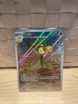 Dolliv Scarlet & Violet Base Pokemon Illustration Card 200/198 Rare NM Condition - Image 2