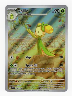 Pokemon Card Dolliv 200/198 Scarlet & Violet Base Illustration Rare Near Mint - Image 1