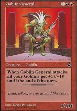 Light Play, English MTG Regular Goblin General Portal Second Age Magic the Gathe - Image 1
