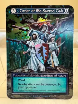 Order Of The Sacred Oak Foil Exceptional Sorcery Contested Realm Gothic - Image 1