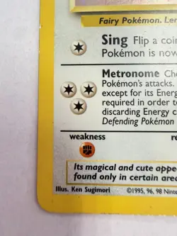 Clefairy 5/102 Holo Base Set Pokemon Card WOTC 1999 Vintage LP - Image 5