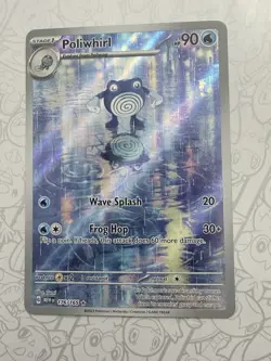 Pokemon TCG Poliwhirl Full Art 176/165 151 Raw English Pokemo Card - Image 1