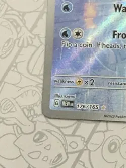 Pokemon TCG Poliwhirl Full Art 176/165 151 Raw English Pokemo Card - Image 4
