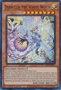 ALIN-EN012 Diabellze the White Witch Super Rare 1st Edition YuGiOh Card NM - Image 1