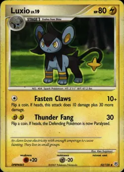 Pokemon TCG Card Luxio - (State Championships) [Staff] Lightning Normal League - Image 1