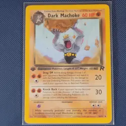 Pokemon Cards - Dark Machoke 40/82 - Team Rocket 1st Edition WOTC - NM - Image 1