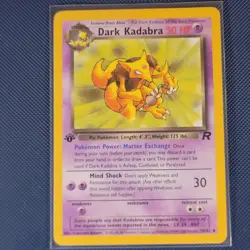 Pokemon Cards - Dark Kadabra 39/82 - Team Rocket 1st Edition WOTC - NM - Image 1