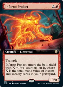 Inferno Project x1 1x Extended Art Commander 2021 Strixhaven NM MTG - Image 1