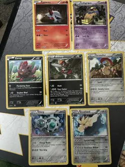 Pokemon TCG Seven Cards From Pokemon Dark Explorers, Rare/uncommon/common - Image 1
