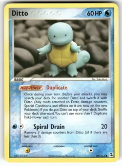 Ditto 64/113 Common Delta Species Pokemon Lightly Played - Image 1