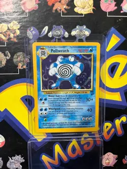 Pokemon TCG Poliwrath Holo Rare Card Base Set 2 15/130 LP - Image 1