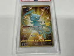 2021 Pokemon 25th Celebrations #025 Gold Full Art Mew Secret Rare PSA 9 Mint - Image 2