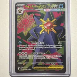Mega Starmie EX 102/088 - Perfect Order Pokemon TCG - Pack Fresh - Image 1