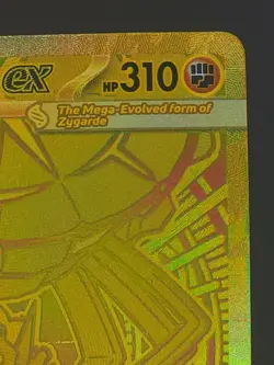 Mega Zygarde ex 124/088 Gold Hyper Rare Perfect Order Pokemon TCG NM - Image 3