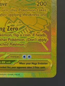Mega Zygarde ex 124/088 Gold Hyper Rare Perfect Order Pokemon TCG NM - Image 5