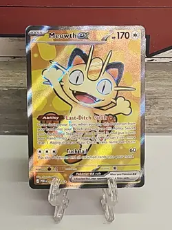 Meowth ex 107/088 Full Art POKEMON TCG Mega Evolution Perfect Order Near Mint - Image 1