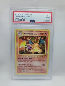 2016 Pokemon XY Evolutions Charizard Holo PSA 9 Mint #11/108 - Image 1