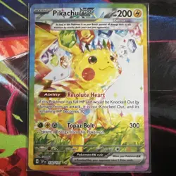 Pokemon Pikachu ex 238/191 Sv08 Surging Sparks Full Art Tera Holo SIR English - Image 1