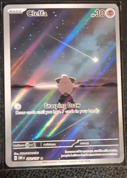 The Pokemon Company Cleffa 202/197 OBF EN Full Art Rare Holo Basic Psychic - Image 1